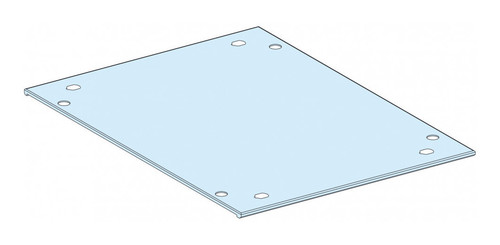 СПЛОШНАЯ ВЕРХНЯЯ ПАНЕЛЬ, IP55, Ш = 400 ММ, Г = 600 ММ