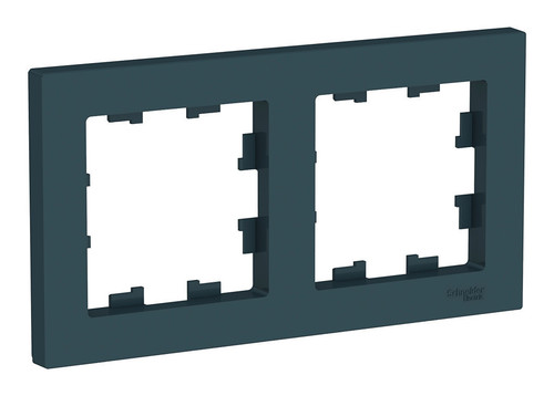 Рамка 2 поста Schneider Electric ATLASDESIGN, изумруд