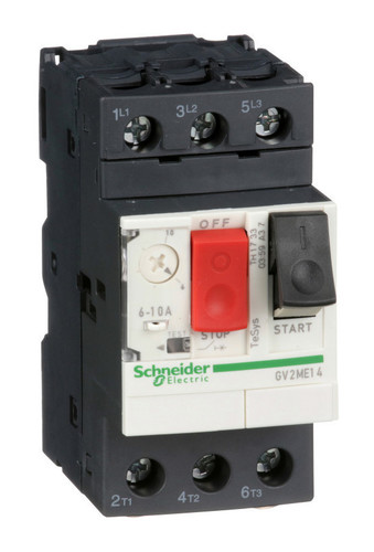 Силовой автомат для защиты двигателя Schneider Electric TeSys GV2 10А 3P, термомагнитный расцепитель