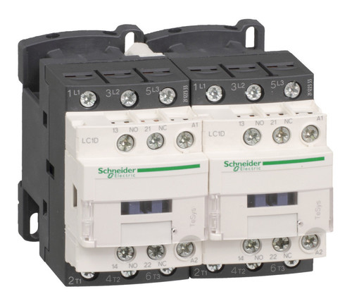 Реверсивный контактор Schneider Electric TeSys LC2D 3P 12А 400/500В AC 5.5кВт