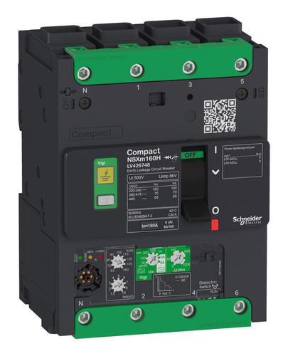 Силовой автомат Schneider Electric Compact NSX, 25кА, 4P, 100А