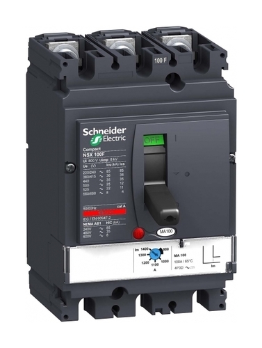 Силовой автомат Schneider Electric Compact NSX 100, MA, 36кА, 3P, 12.5А