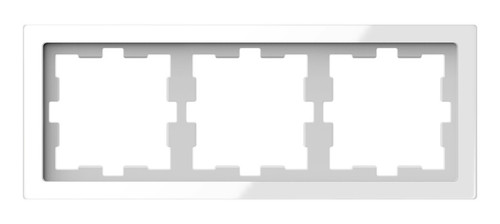 Рамка 3 поста Schneider Electric MERTEN D-LIFE, белый кристалл