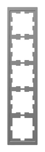 Рамка 5 постов Schneider Electric MERTEN D-LIFE, нержавеющая сталь