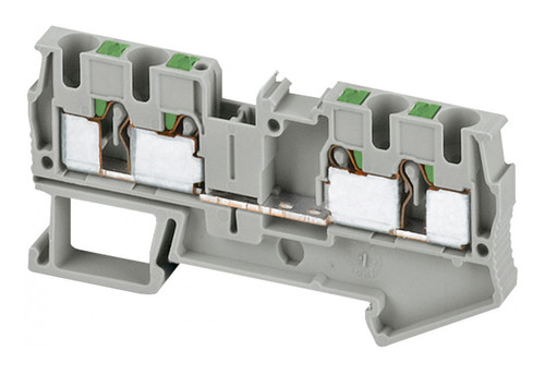 Клеммник втычной проходной Schneider Electric Linergy TR 4 мм², серый, NSYTRP44