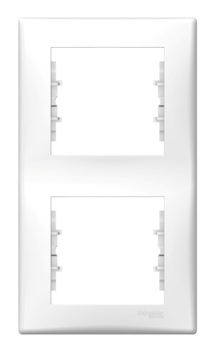 Рамка 2 поста Schneider Electric SEDNA, вертикальная, белый